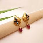 Morpankhi Gold Earrings